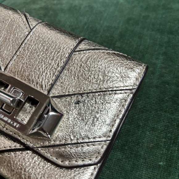 Rebecca Minkoff mini metallic leather wallet - Picture 5 of 9
